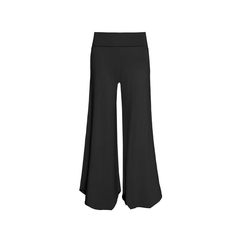 Mallas Leggings Flare Yoga Pilates Shambhala Maya Negro Bambú