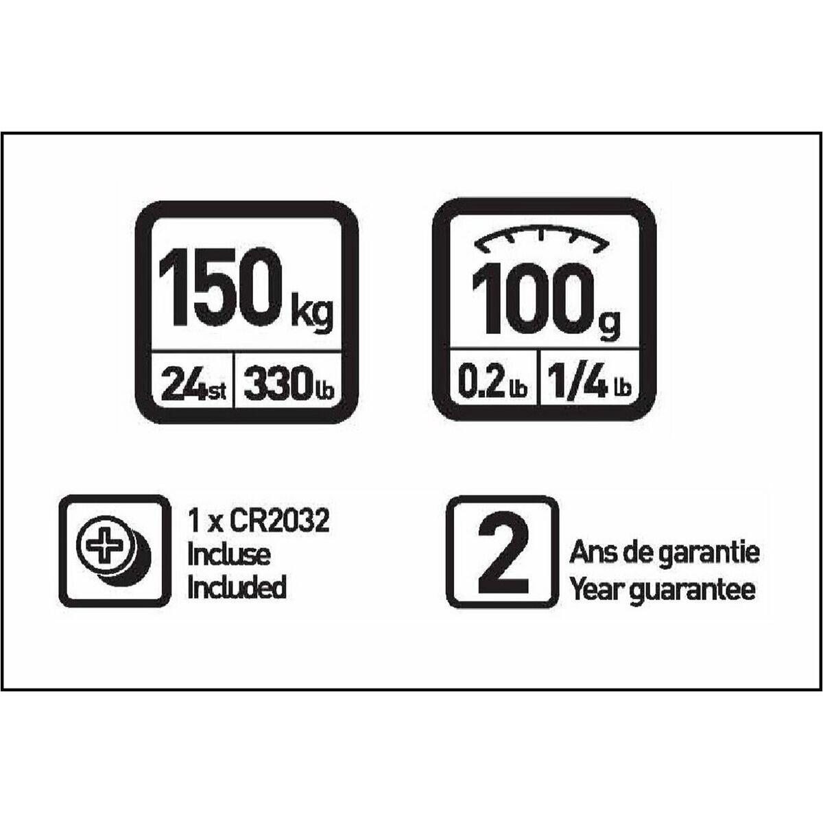 Balance Numérique de Salle de Bain TP1000 verre 3/3