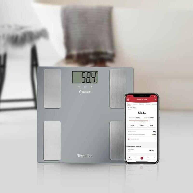 Balança digital para casa de banho Smart Connect Cristal