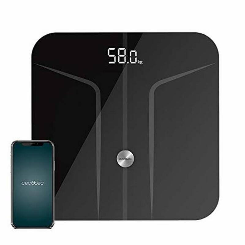 Báscula inteligente - BS 602 Báscula de baño. Análisis corporal con  conexión WiFi y Bluetooth MEDISANA, Negro