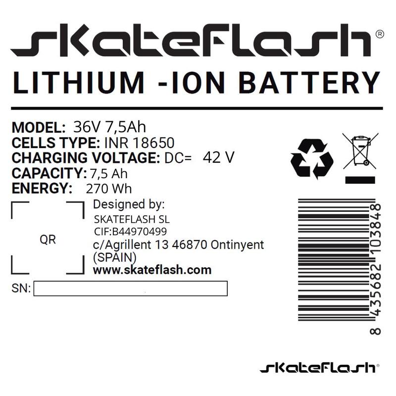 Batería Patinete Eléctrico Skateflash [36V 7.5Ah]