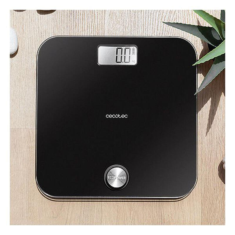 Digitale Personenwaage EcoPower 10000 Healthy Black Schwarz