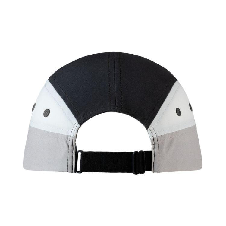 Czapka z daszkiem do biegania unisex Buff 5 Panel Go Cap Gray oddychająca