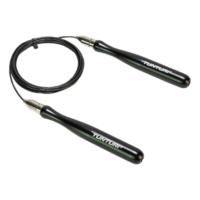 Verstellbares Tunturi Pro Speed Jump Rope Springseil Schwarz