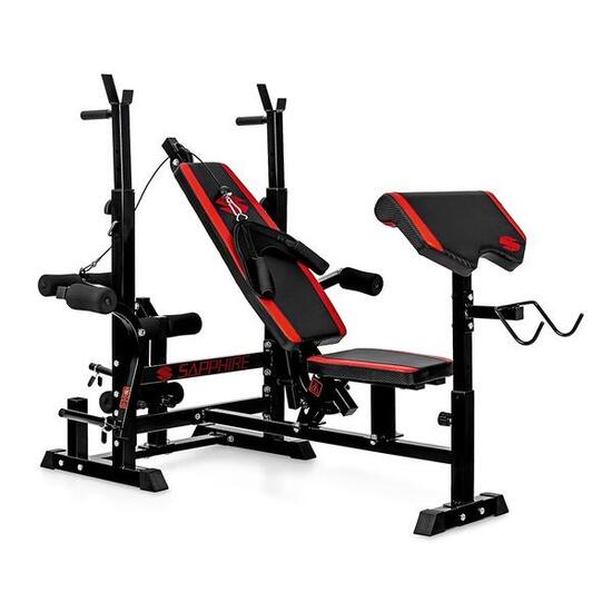 Ławka kulturystyczna Sapphire XG-600 z wyciągiem i modlitewnikiem