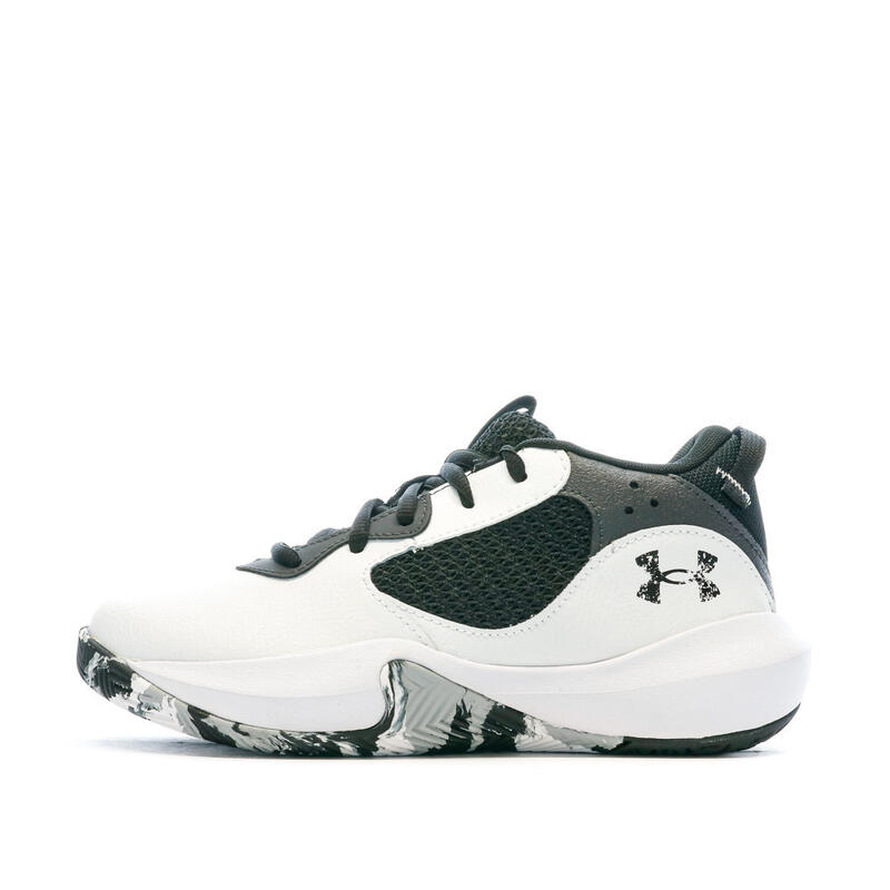 Chaussures de basketball Blanc/Noir/Gris Garçon Under Armour  Lockdown 6