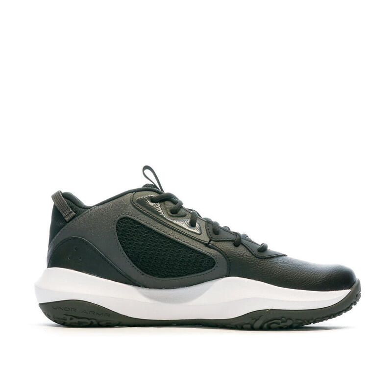 Chaussures de Basket Blanche/Noire/Grise Homme Under Armour Lockdown 6