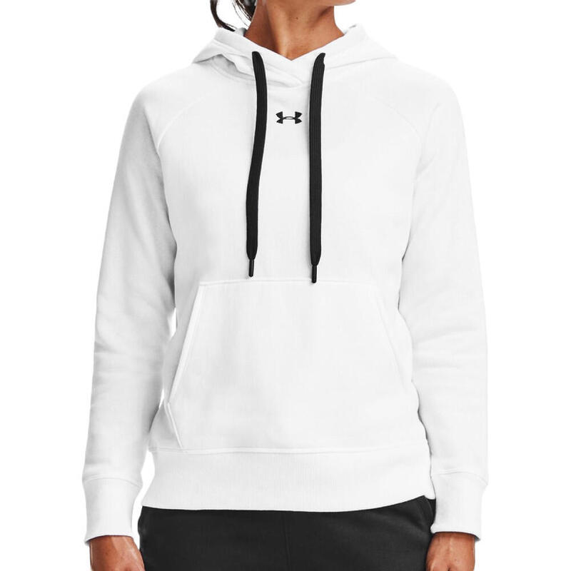 Sweat à capuche Blanc Femme Under Armour Rival