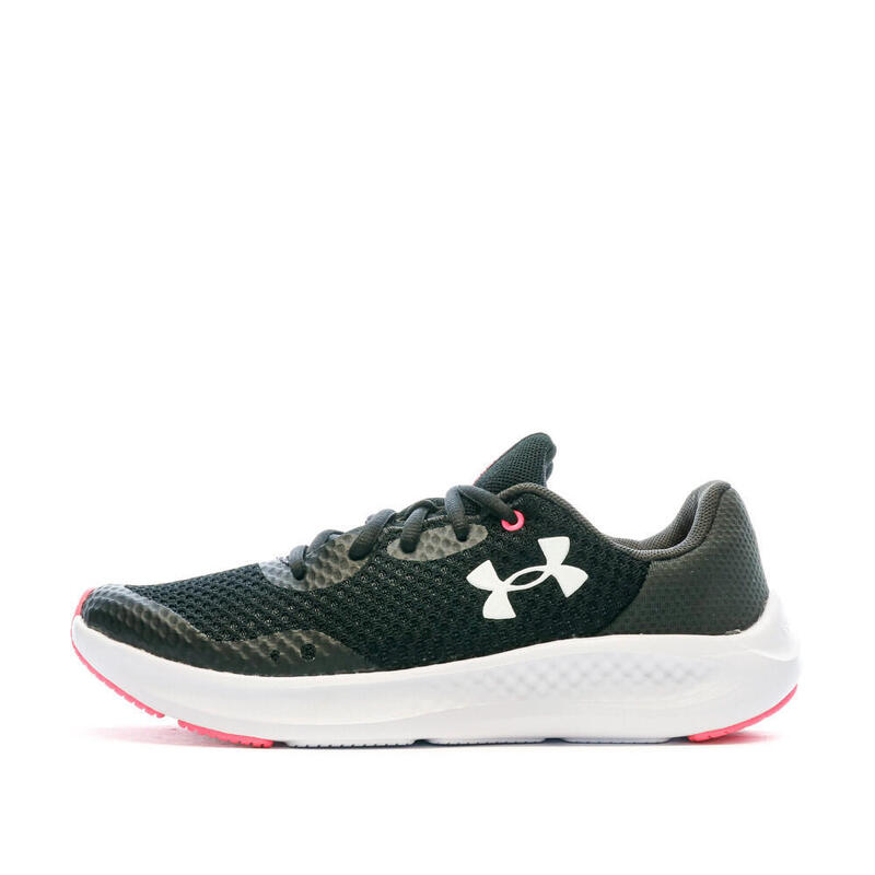 Chaussures de Sport Noire/Rose/Blanches Femme Under Armour Charged Pursuit 3