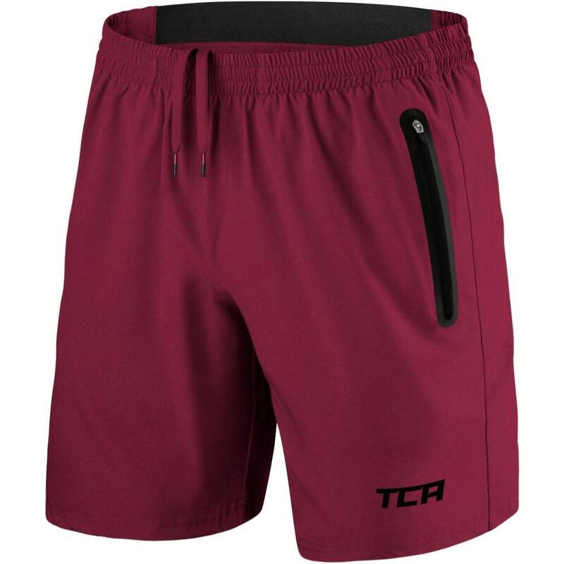 Short Léger Elite Tech avec Poches à Fermeture Éclair pour Hommes