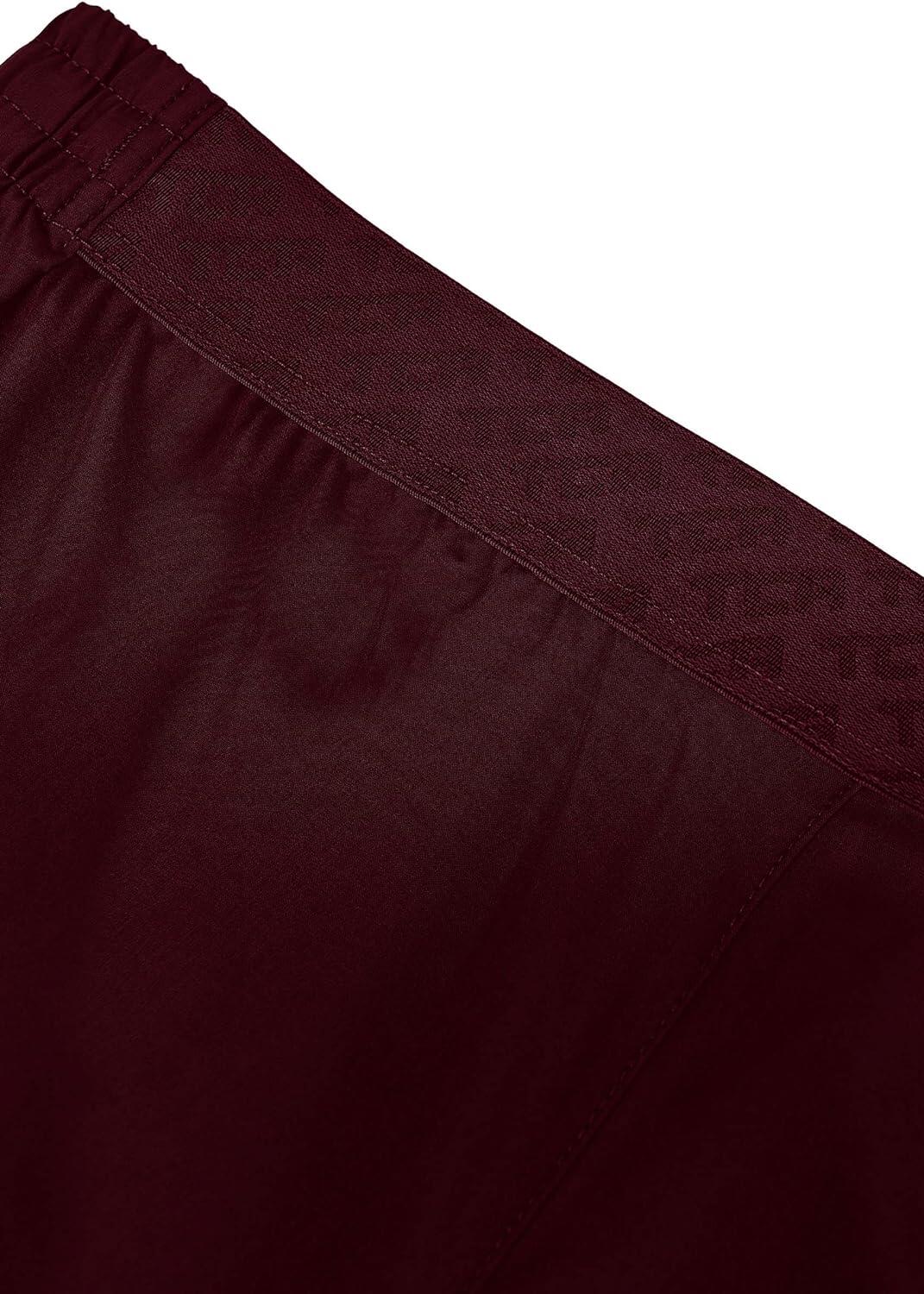 Men's Elite Tech Lightweight Running Shorts with Zip Pockets - Maroon 5/6