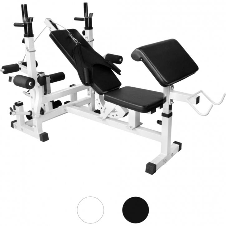 Zestaw 100 kg - Ławka wielofunkcyjna 6w1 + 2 sztangi bitumiczne 7/7