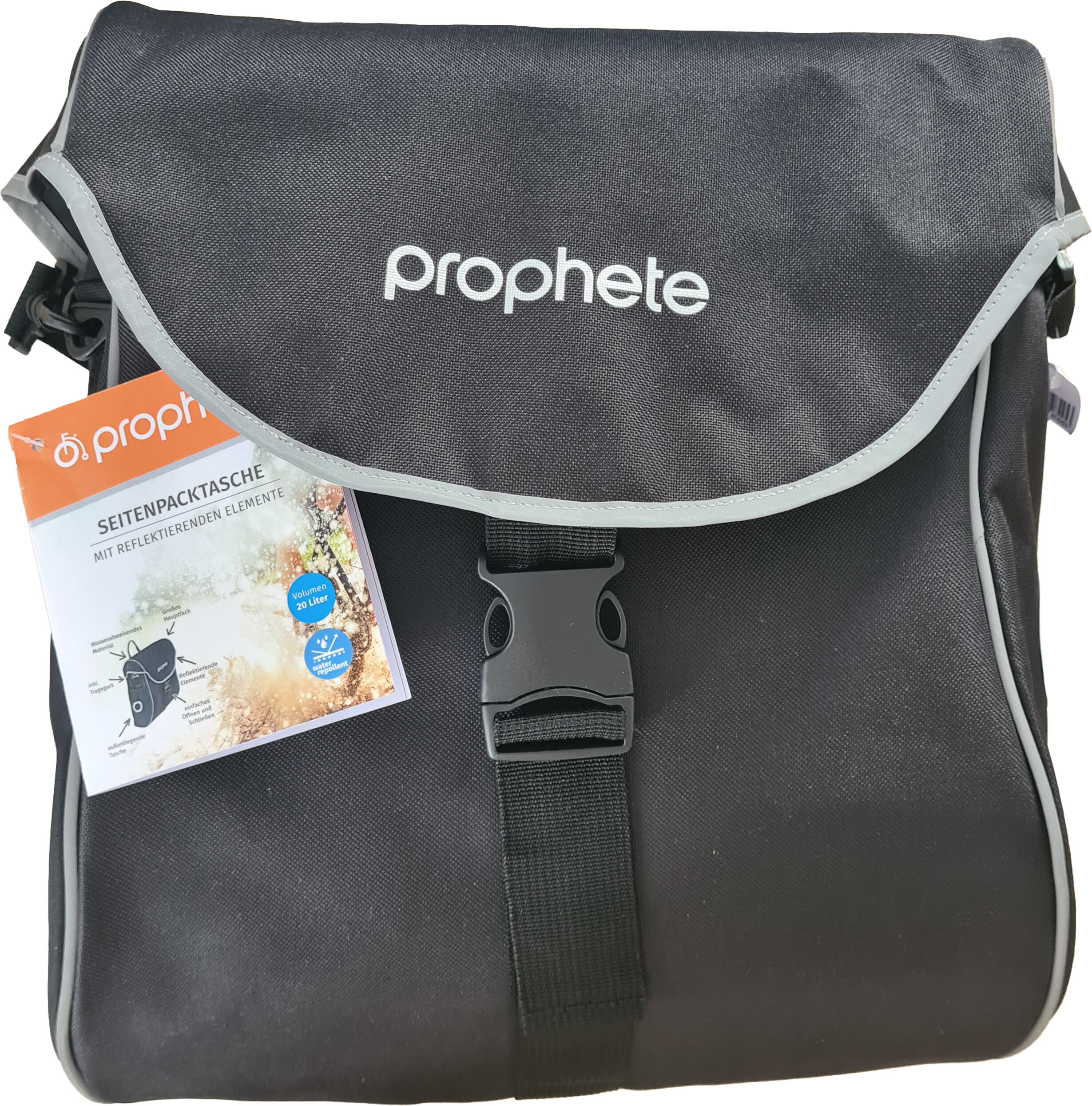 PROPHETE Seitenpacktasche, Volumen 20L, wasserabweisend