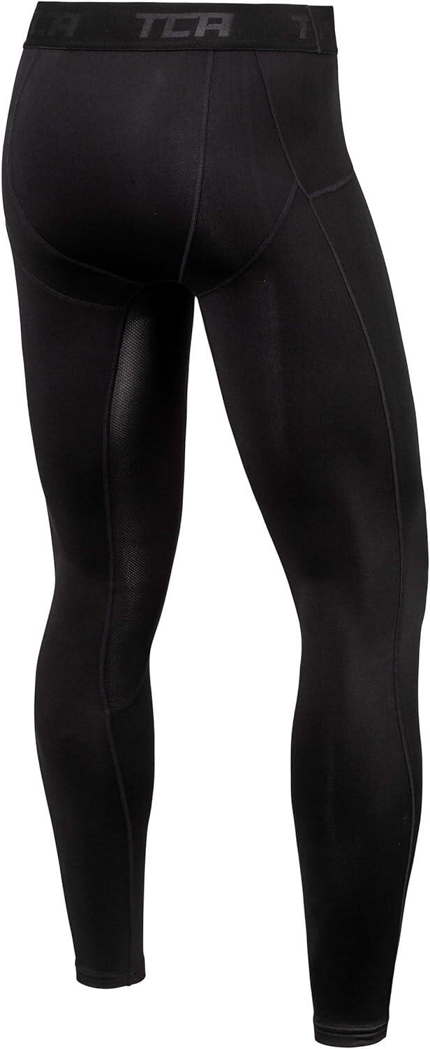 Men's Super Thermal Compression Leggings - Black Stealth 2/6