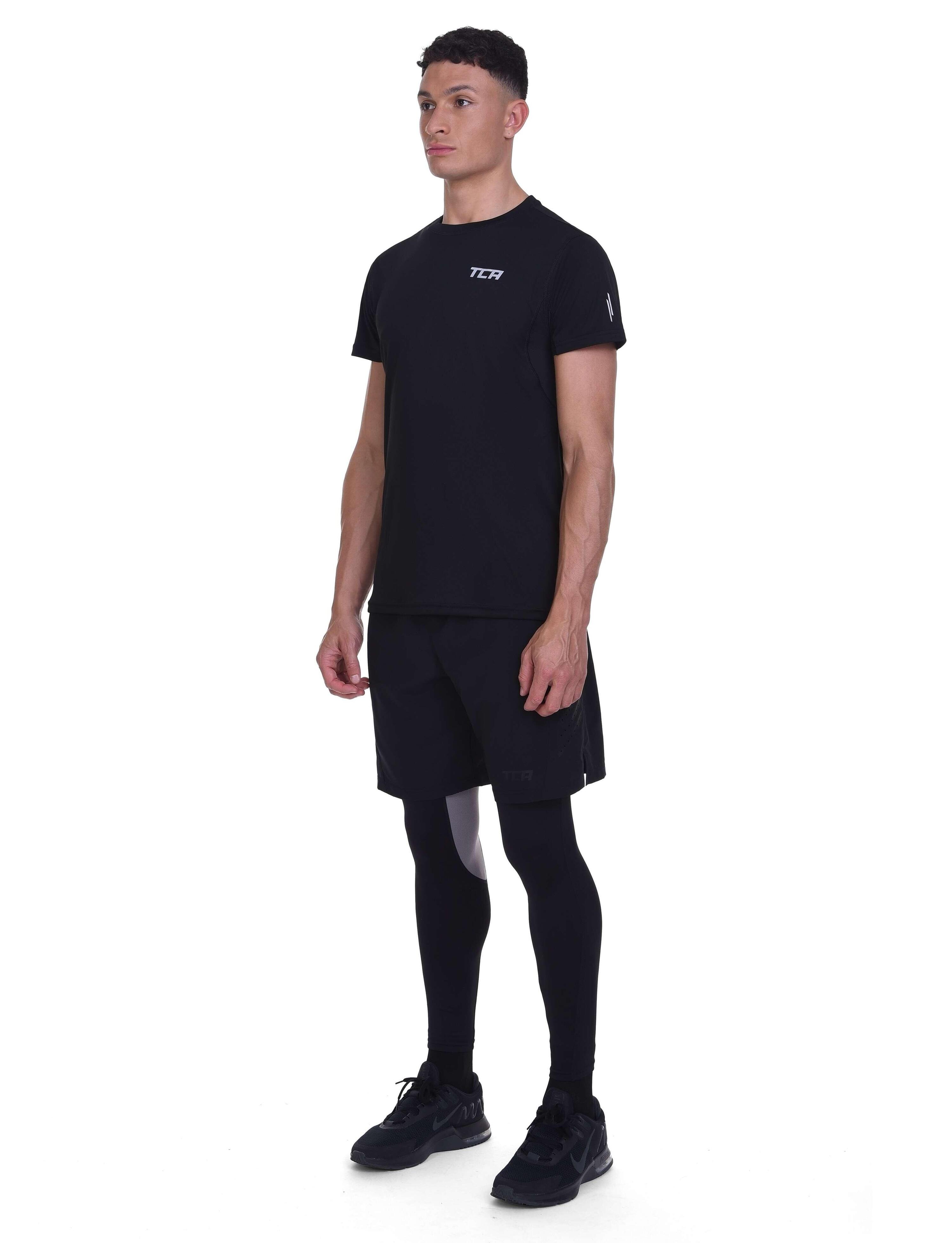 Men's Super Thermal Compression Leggings - Black/Cool Grey 3/6