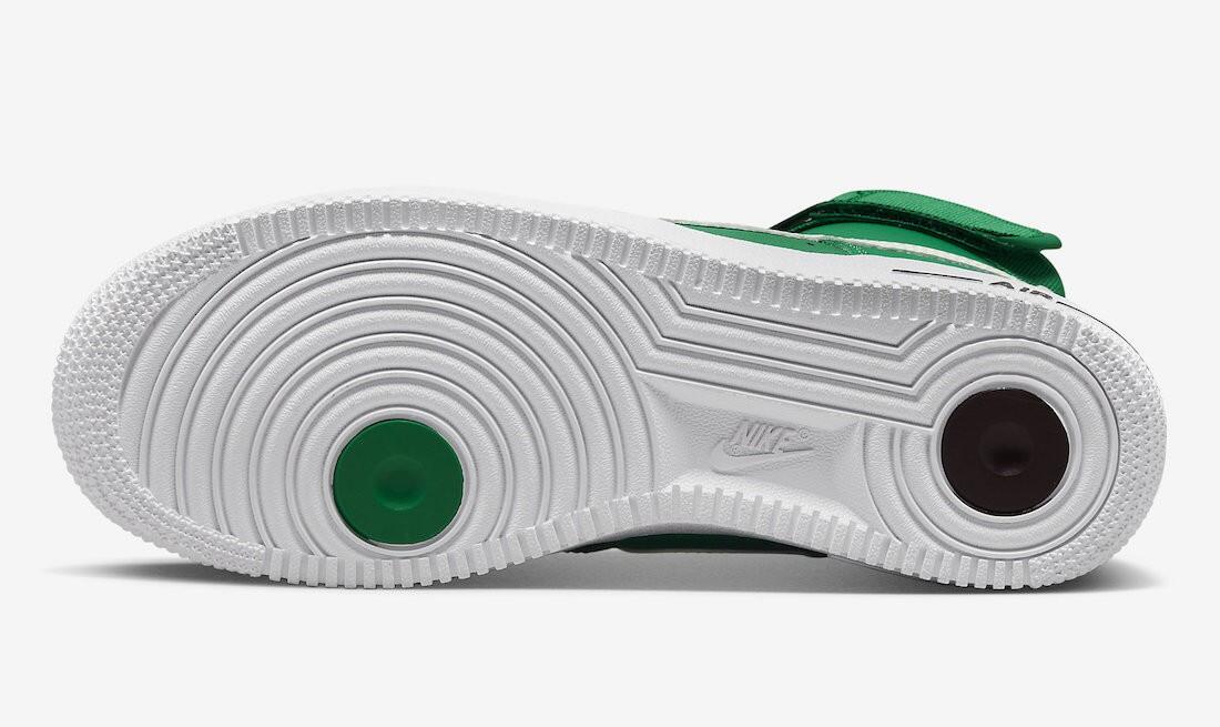 Scarpe ragazzo nike air force high se - verde in pelle 5/5