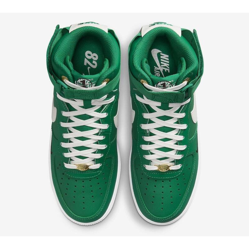 Scarpe ragazzo nike air force high se - verde in pelle