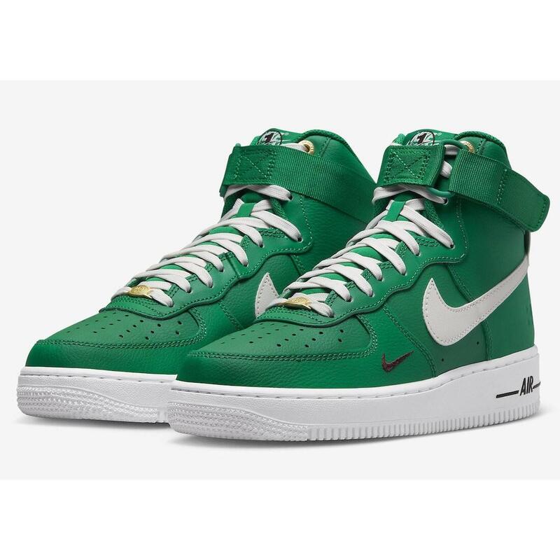 Scarpe ragazzo nike air force high se - verde in pelle