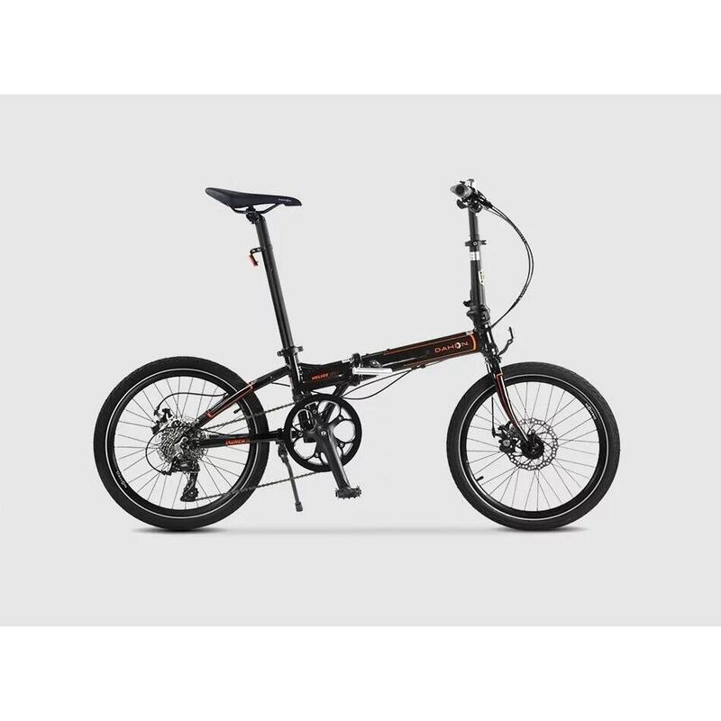 (Assembled) KBA083 LAUNCH D8 8SPD FOLDING BIKE (STANDARD Hinge) - BLACK