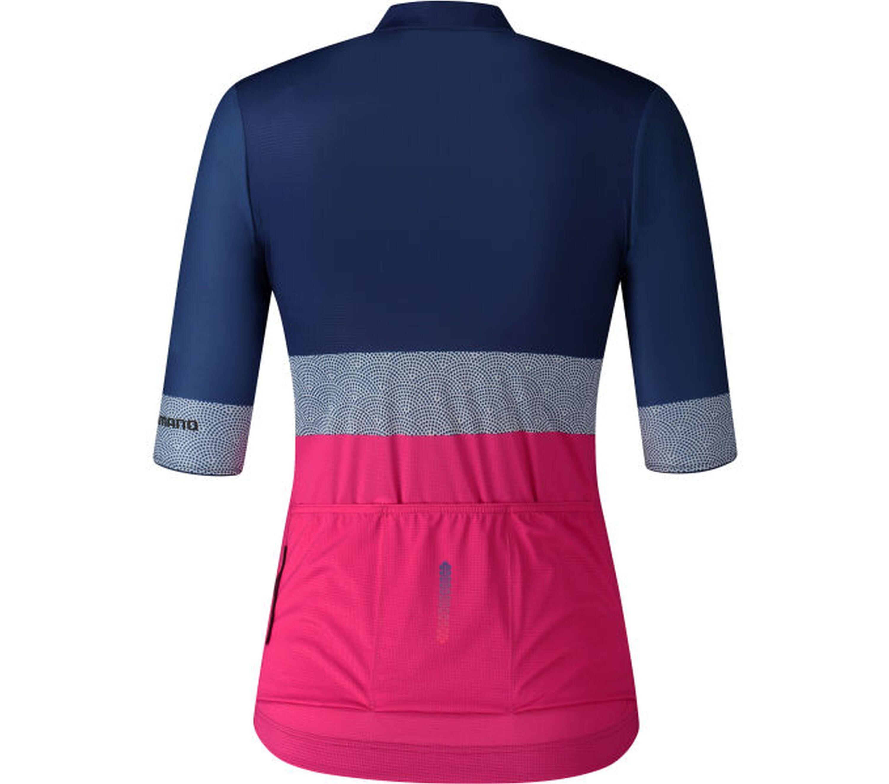W's YURI Short Sleeve Jersey, Blue/Pink 2/2