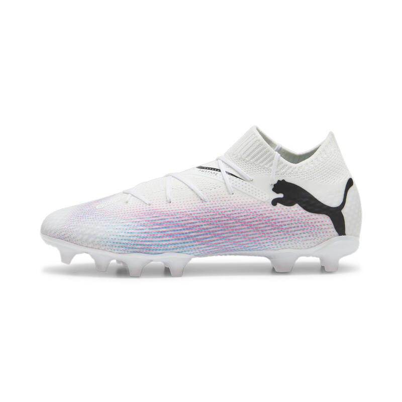 FUTURE 7 PRO FG/AG Fußballschuhe Jugendliche PUMA White Black Poison Pink