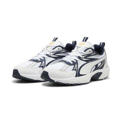 Milenio tech sneakers puma club navy white silver blue metallic
