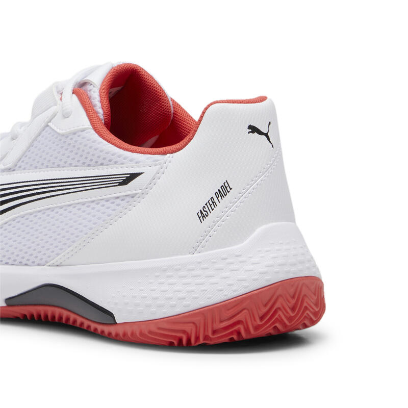 NOVA Court Padel-Schuhe Erwachsene PUMA White Black Active Red