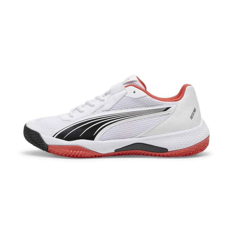 NOVA Court padelschoenen PUMA White Black Active Red