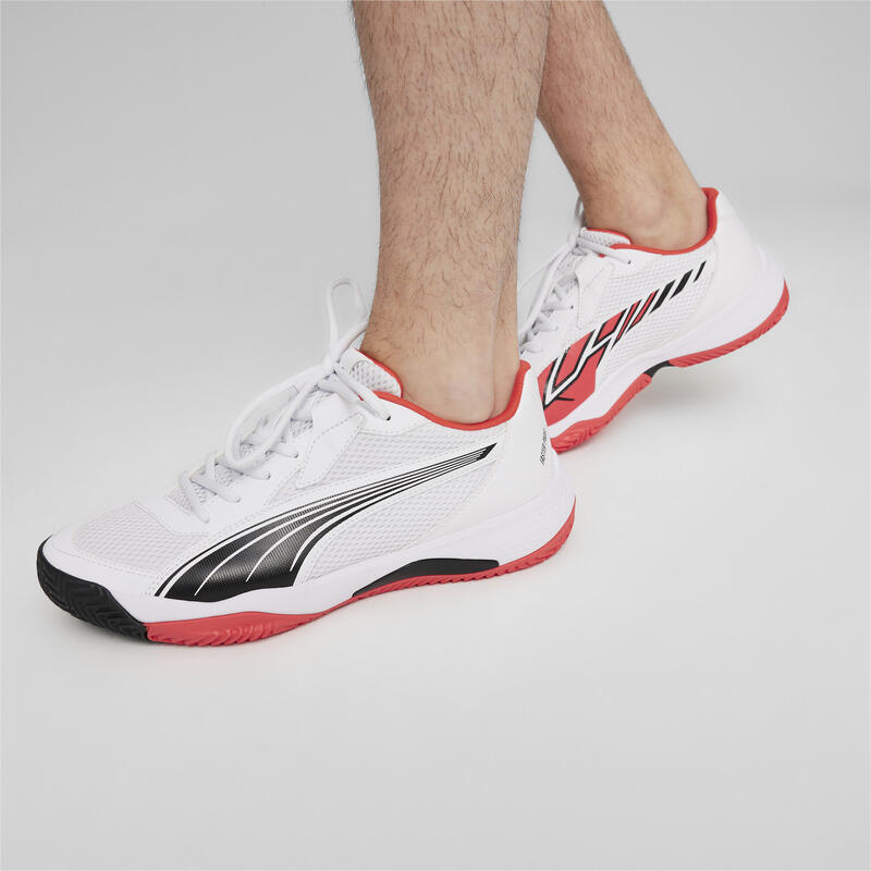 NOVA Court Padel-Schuhe Erwachsene PUMA White Black Active Red
