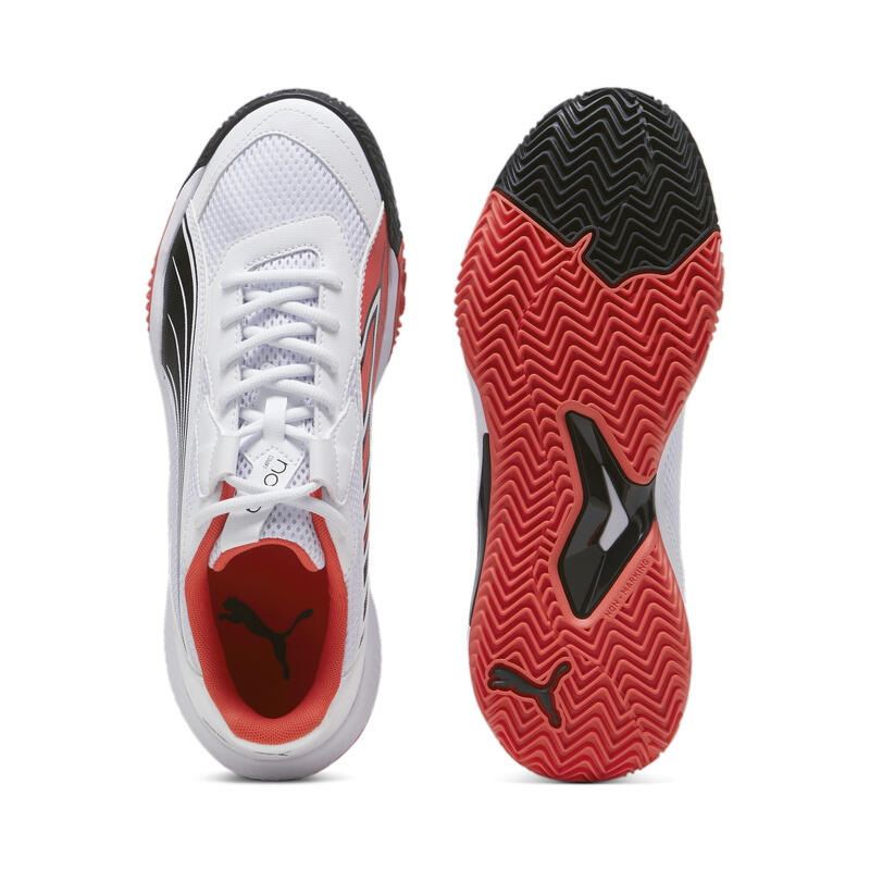 Calzado de pádel NOVA Court PUMA White Black Active Red