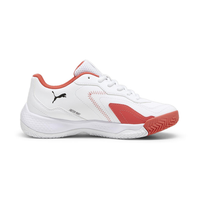 NOVA Smash Padel-Schuhe Jugendliche PUMA White Black Active Red