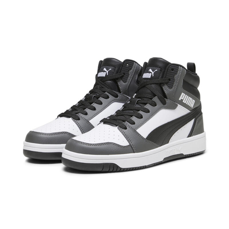 Zapatillas Rebound PUMA White Black Shadow Gray asphalt