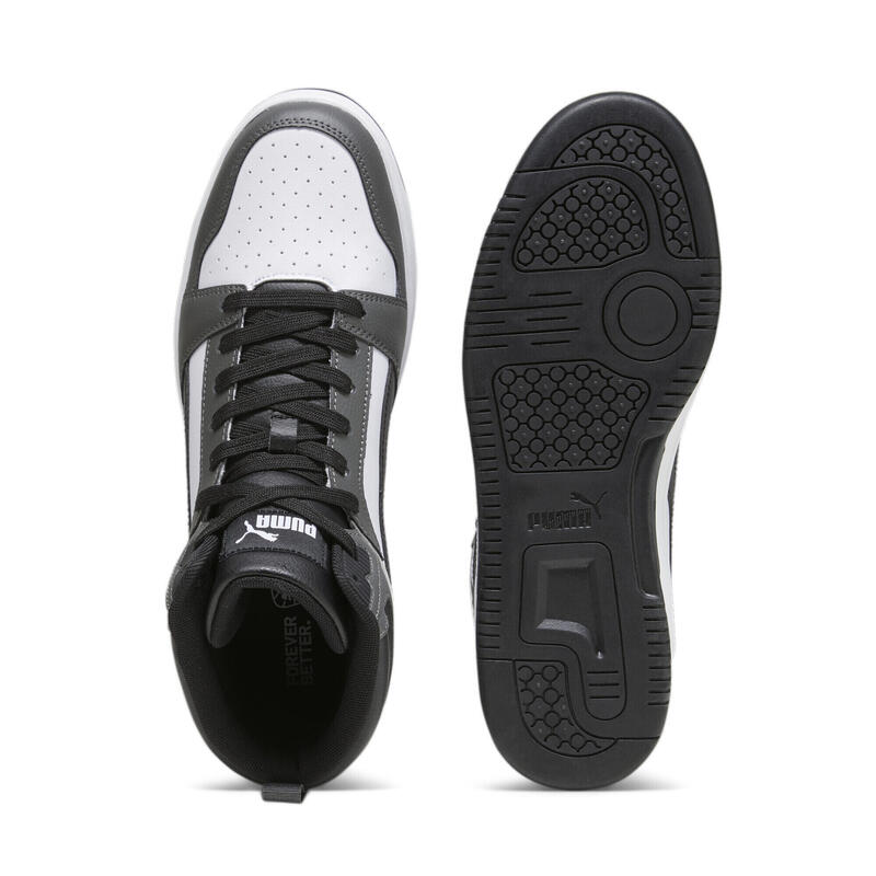 Zapatillas Rebound PUMA White Black Shadow Gray asphalt