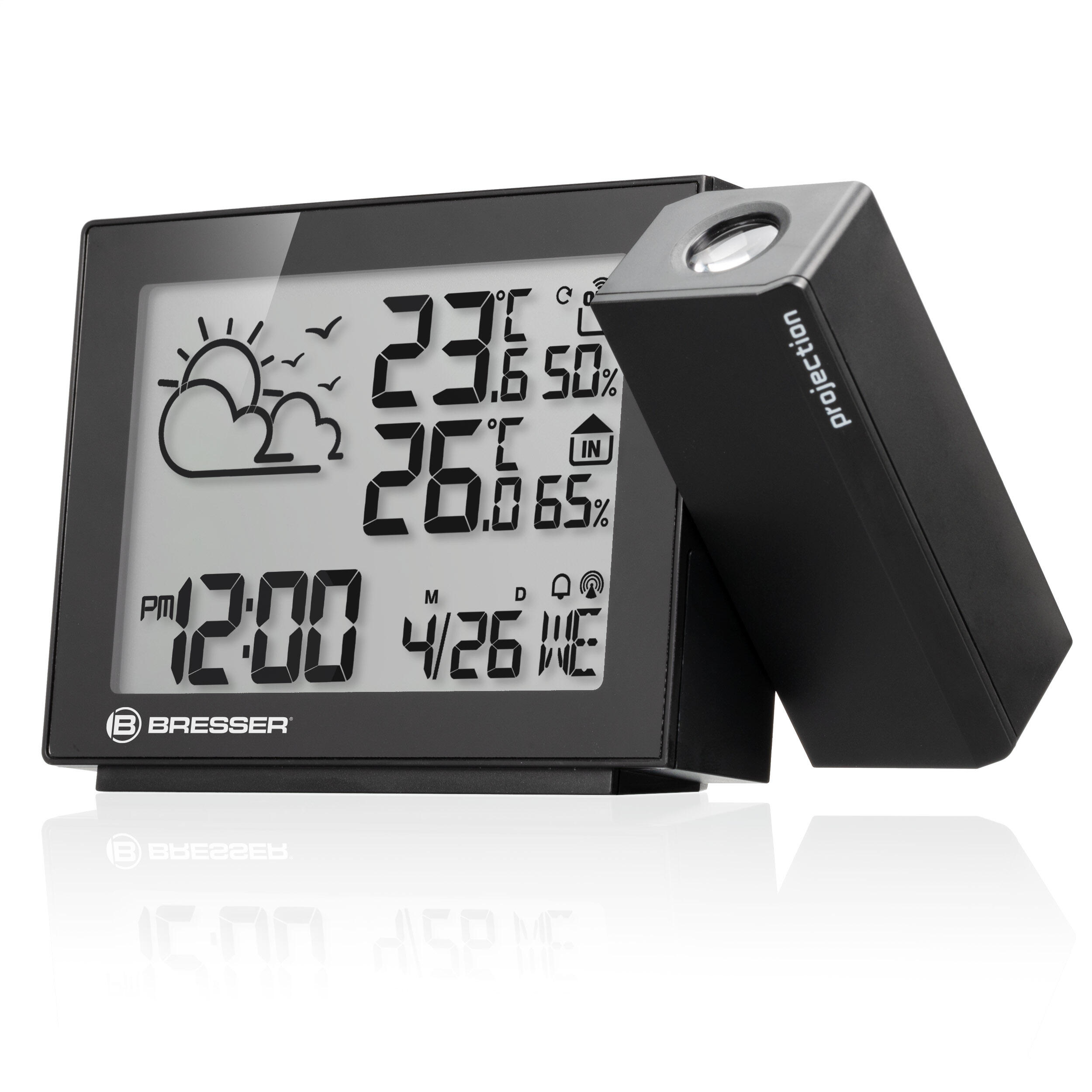 Station météo radio PROJECTION, prévisions météorologiques, heure et + info 2/7