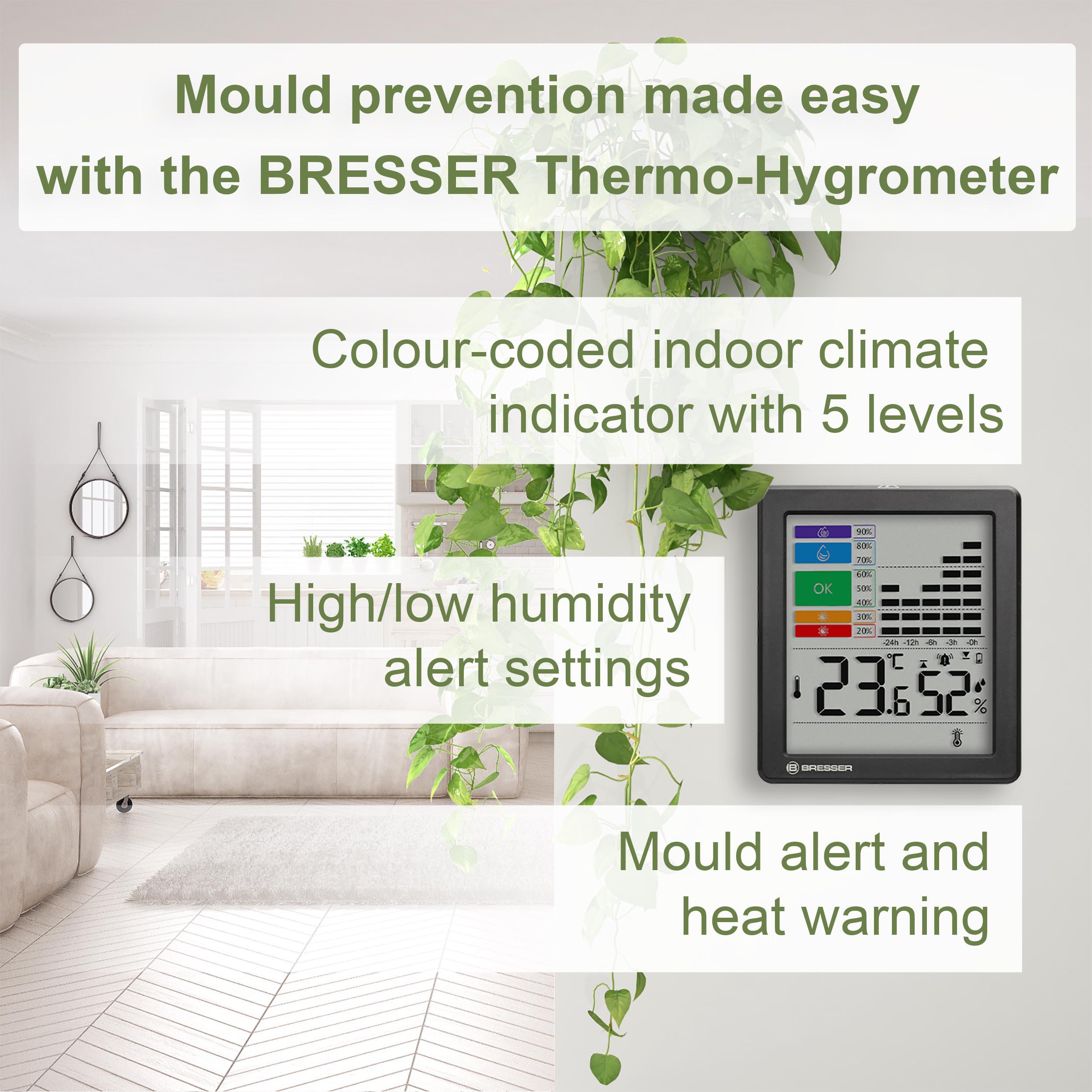 Thermo-Hygromètre avec alarmes pour moisissure 3/7