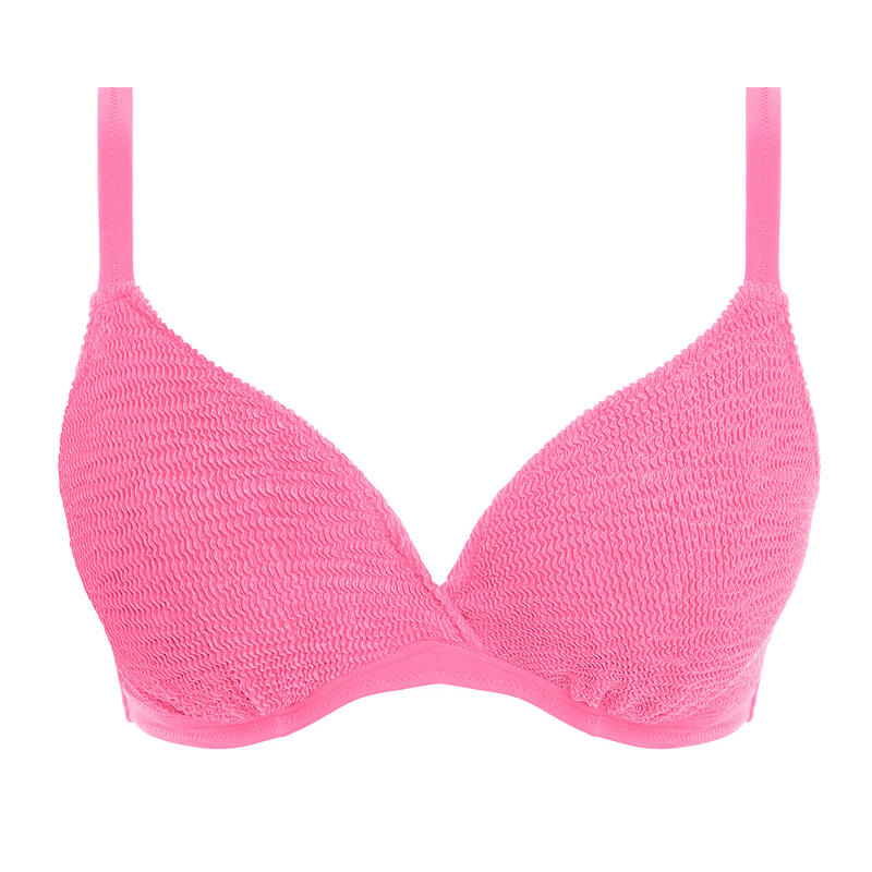 Top de bikini con aros texturizado Ibiza waves