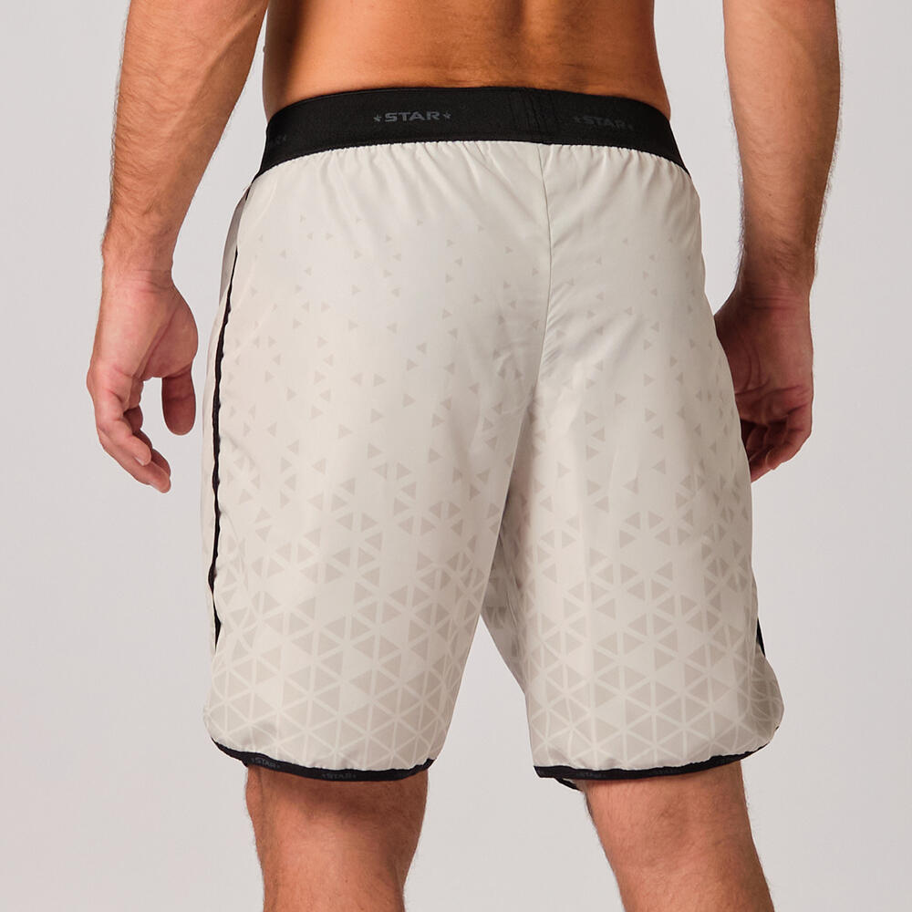Short de beach-volley pour hommes avec un design de météorites blanc/gris. 2/4