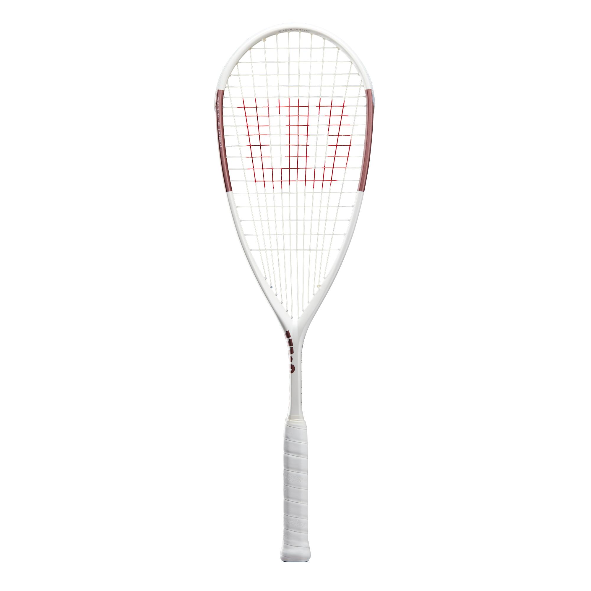 Wilson Tempest Lite White/Rose Gold Squash Racket & Cover 1/3