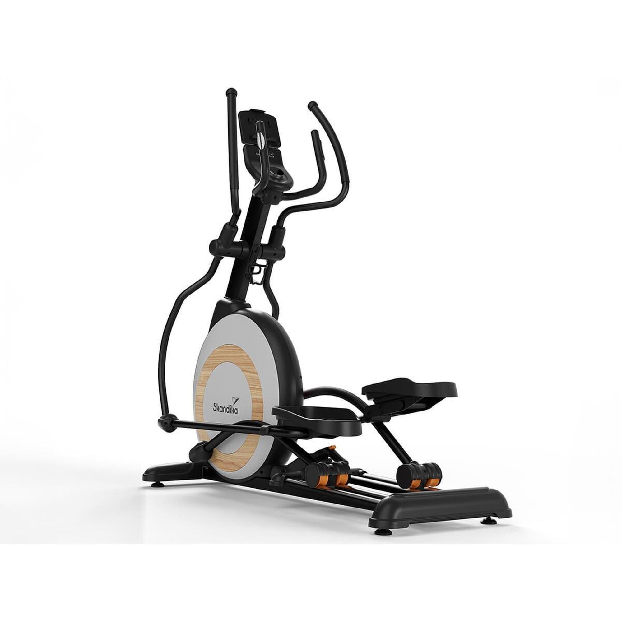 Velo elliptique avec inclinaison reglable Carbon P26 S connecte Inertie 26Kg SKANDIKA Decathlon