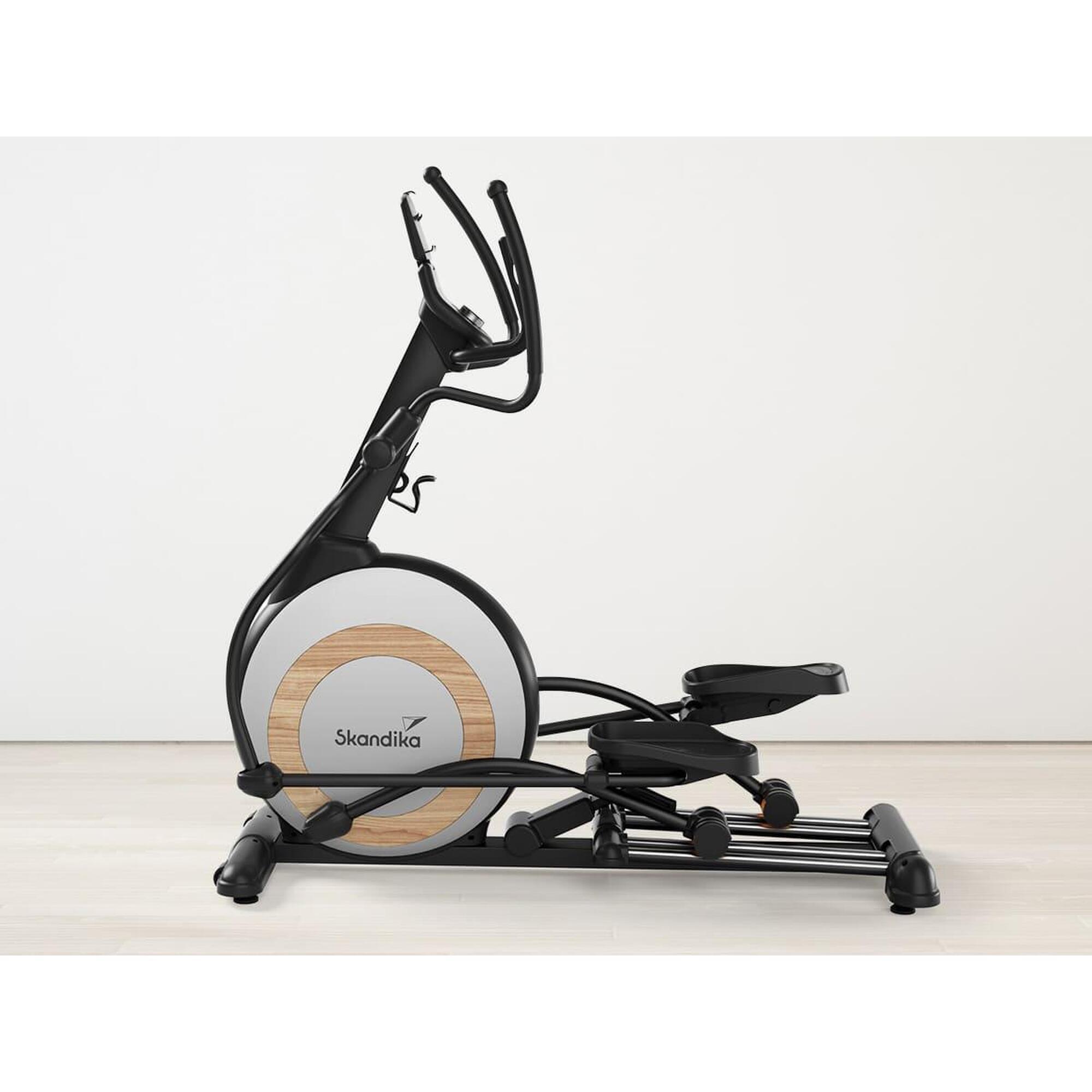 Velo elliptique avec inclinaison reglable Carbon P26 S connecte Inertie 26Kg SKANDIKA Decathlon