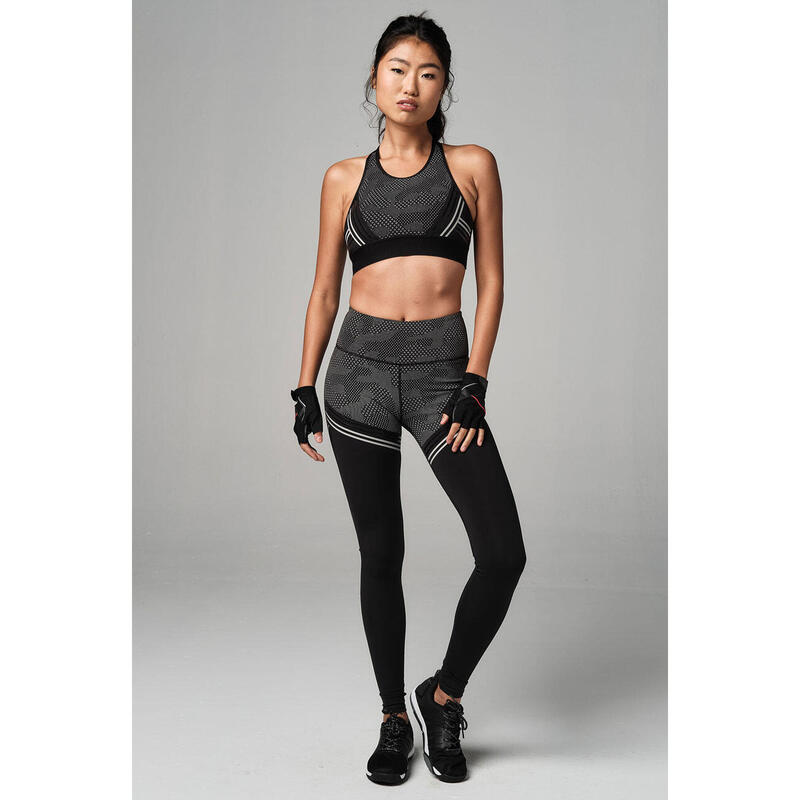 Bustieră antrenament de forță adulți Make The Cut negru