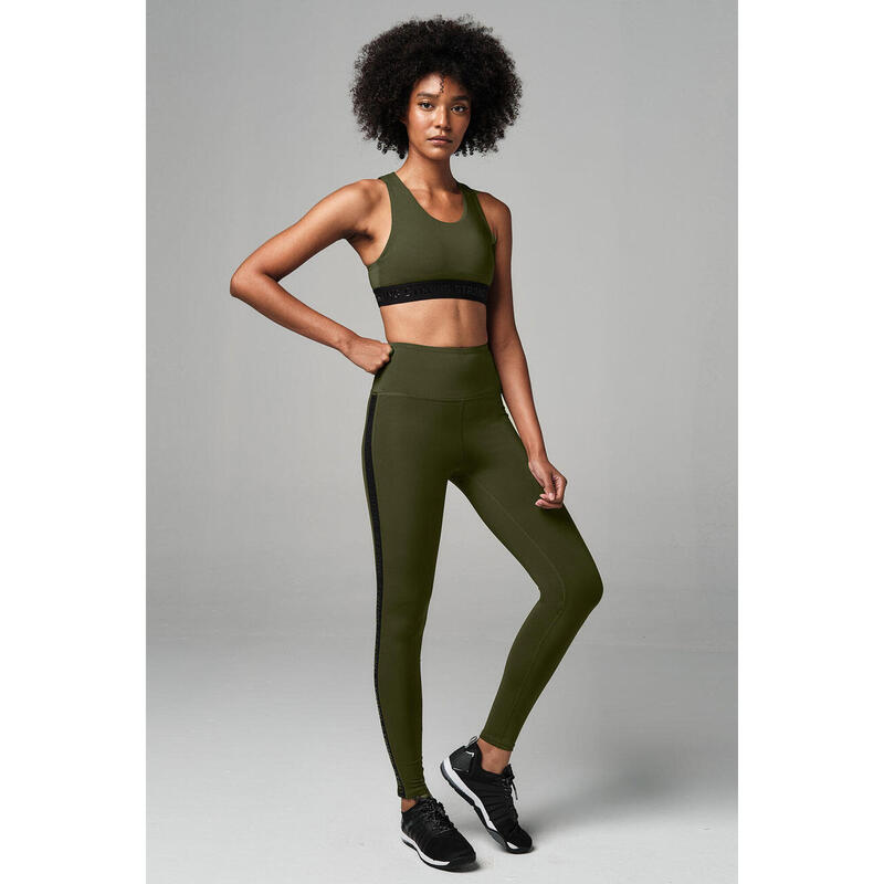 Bustieră Fitness Antrenament Strong Id Essential Sports Verde