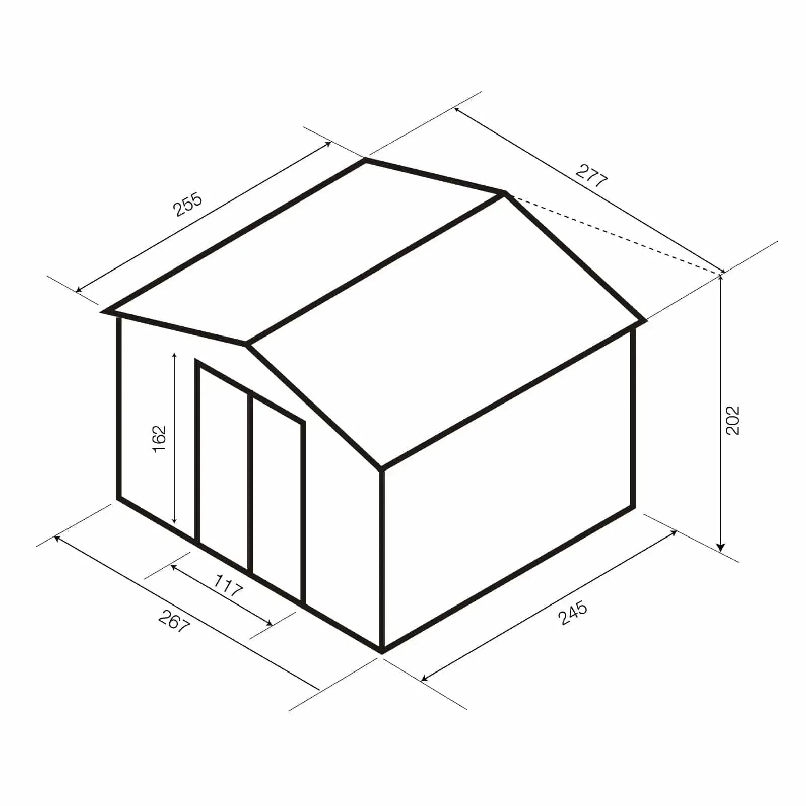 Caseta Metálica Gardiun Devon - 7,06 m² 277x255x202 cm 5/5