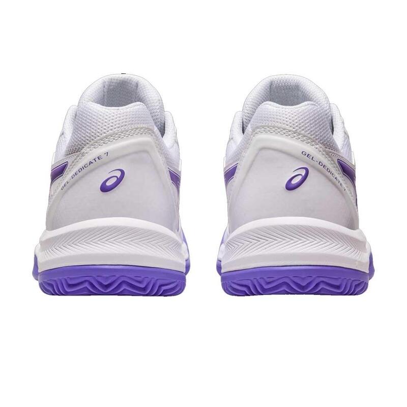 Asics Gel-dedicate 7 Clay 1042a168-104 De Mulher Branco E Roxo