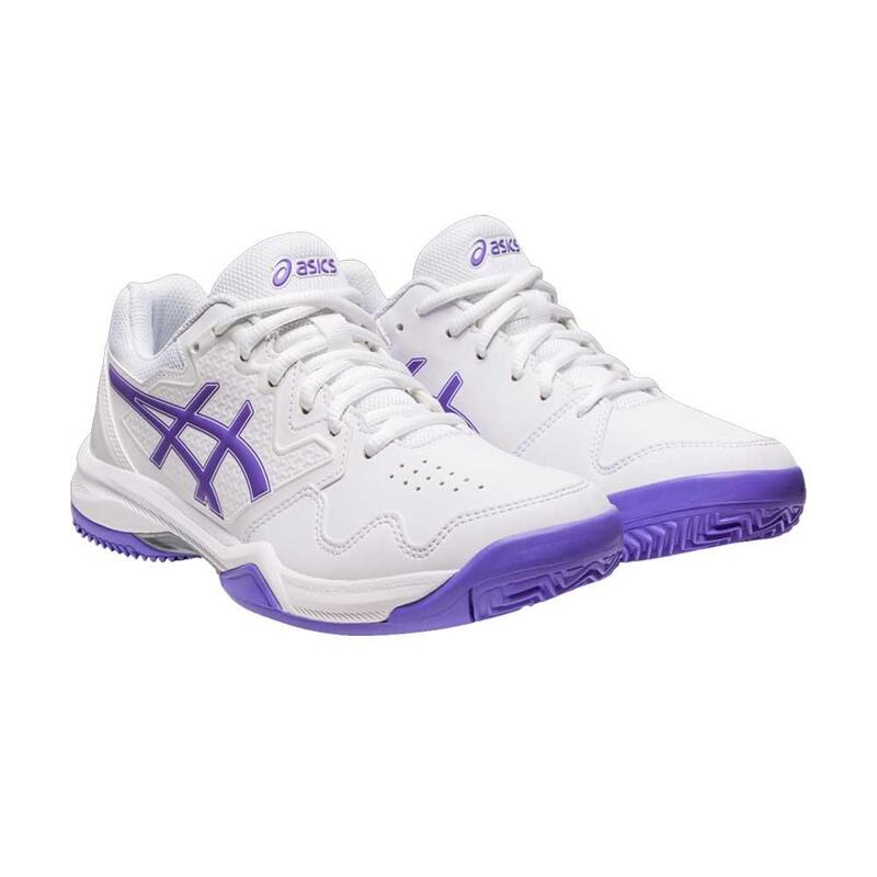 Asics Gel-dedicate 7 Clay 1042a168-104 De Mulher Branco E Roxo