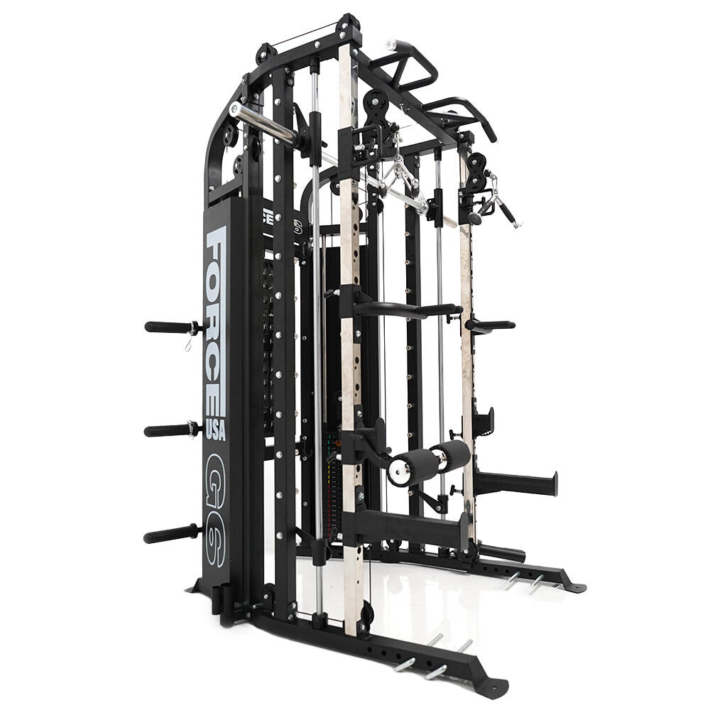 Force Usa - G6™ All-in-one Trainer - Power Rack, Functional Trainer Et Smith Machine Combo - Appareil Multifonction - Noir - Taille Unique - Decathlon