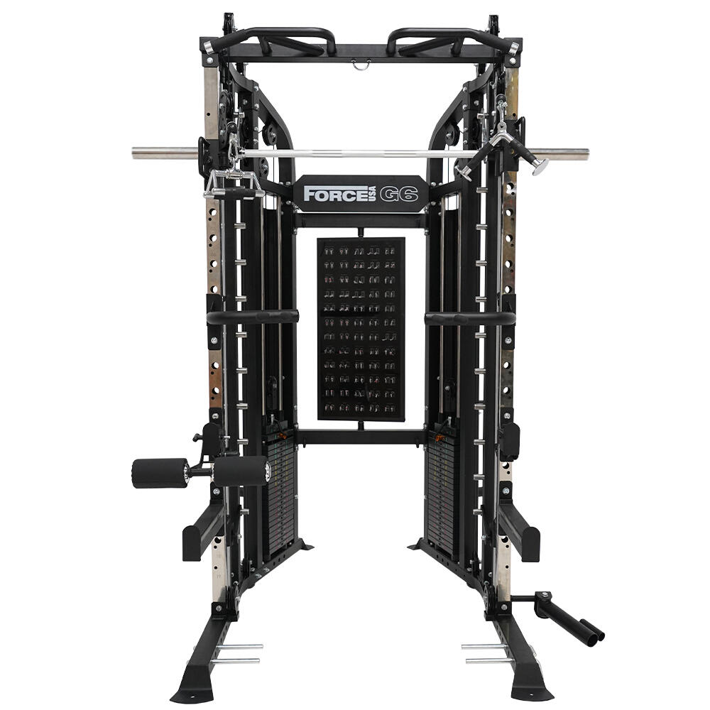 G6™ All-In-One Trainer - Rack, Máquina Smith, Multipower + Doble Polea 2/5