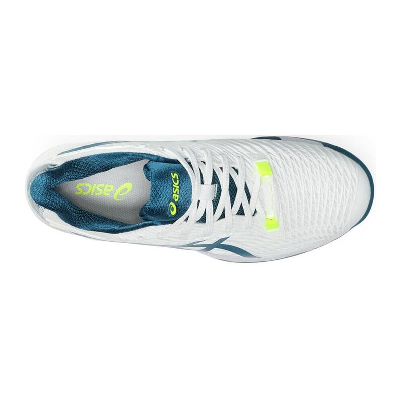 Scarpa da Tennis Uomo Solution Speed FF 2 Clay Bianco Turchese