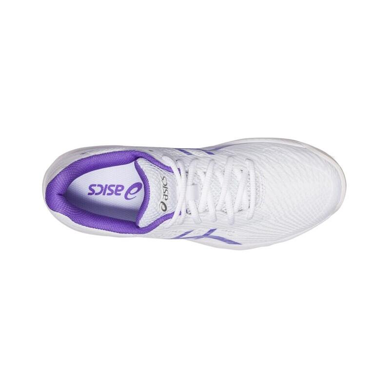 Chaussures Femme Asics Gel-game 9 Clay/oc 1042a217-101 Blanc Et Violet