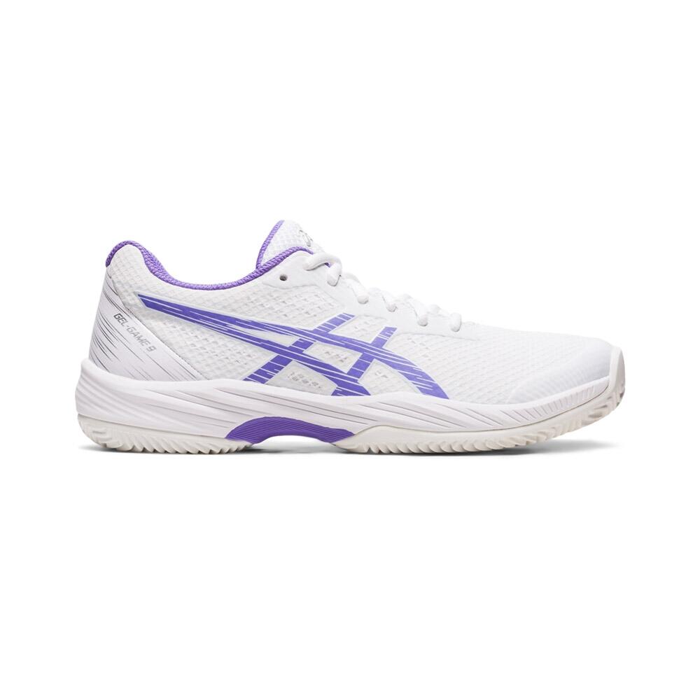 Women's shoes Asics Gel-game 9 Clay/oc 1042a217-101 Blanc Et Violet